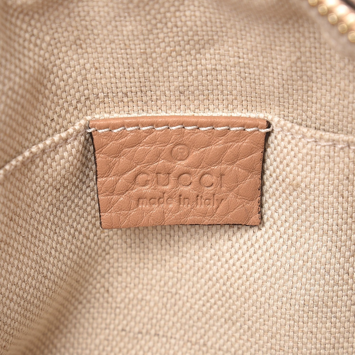 Gucci Pebbled Calfskin Small Soho Disco Bag Rose Beige 6 of 8