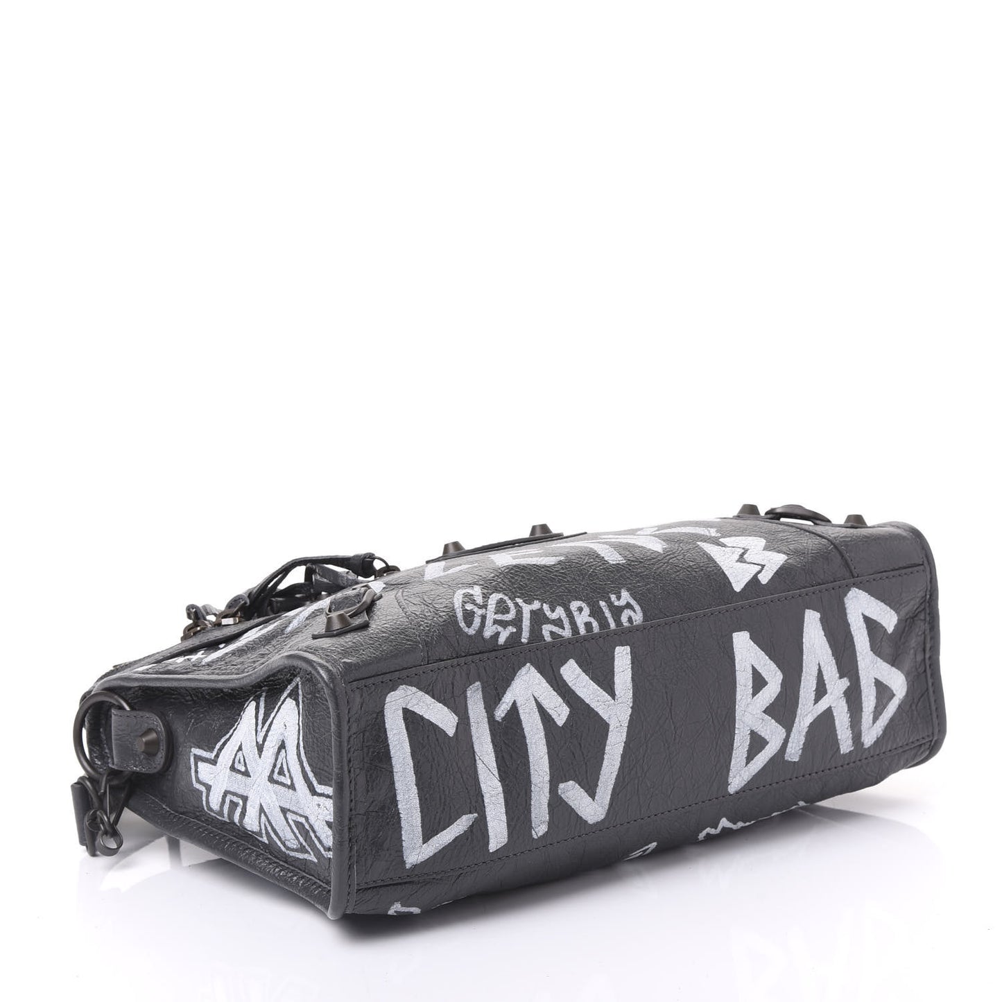 Agneau Arena Graffiti All Over Classic Hardware S City Gris Fossile White