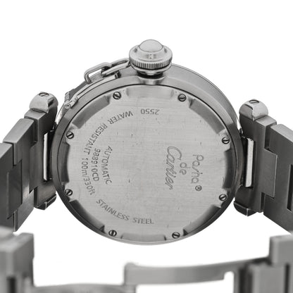 Cartier Stainless Steel 35mm Pasha C Big Date Automatic Watch Black 4 of 4
