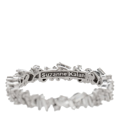 Suzanne Kalan 18K White Gold Fireworks Icon Eternity Ring Diamond Ring 52 6 5 of 5