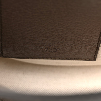 Gucci GG Supreme Monogram Textured Dollar Calfskin Web Super Mini Ophidia Mini Tote Bag Beige Ebony New Acero 6 of 10