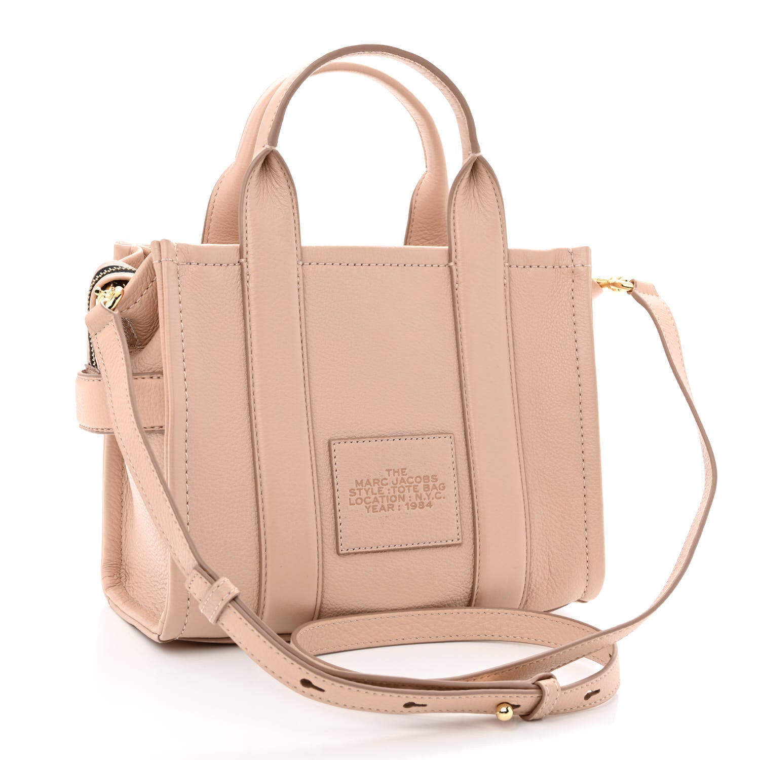 Marc Jacobs Grained Calfskin Small The Tote Bag Rose Dust 3 of 10