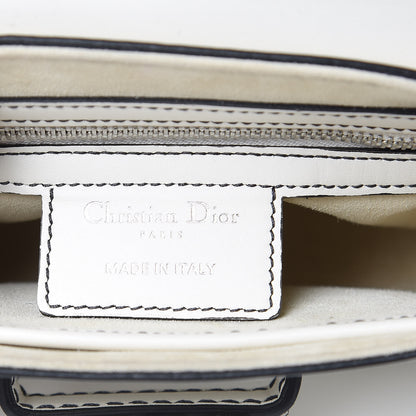 Christian Dior Calfskin Mini D Fence Saddle Bag White 6 of 11