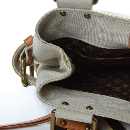 Louis Vuitton Toile Globe Shopper Cabas MM Blue 12 of 13
