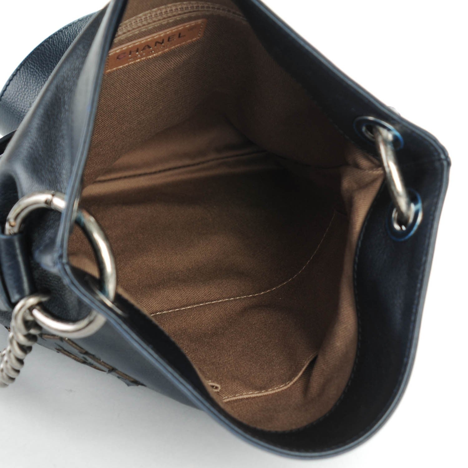 Chanel Calfskin Oser Sans Poser Messenger Dark Navy 5 of 8