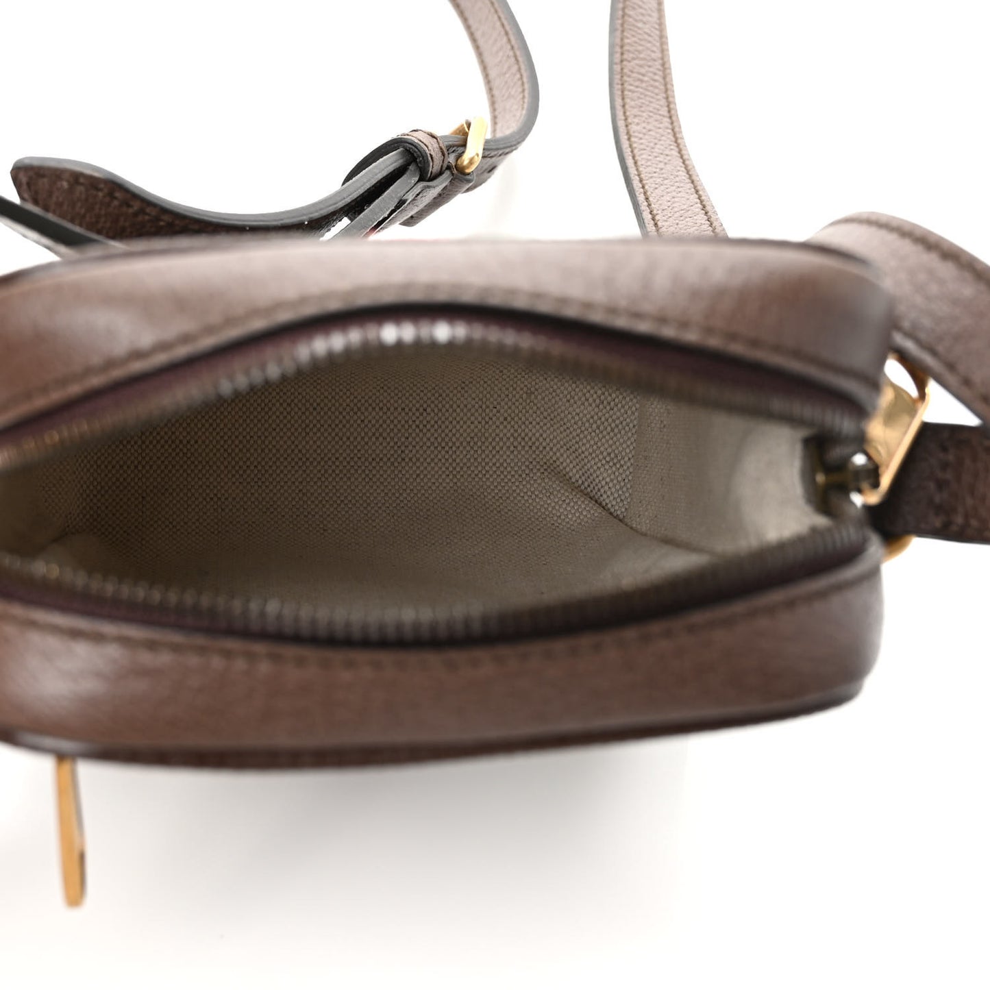 GG Supreme Monogram Web Mini Ophidia Messenger Brown