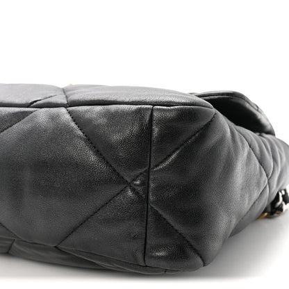 Chanel Goatskin Quilted Large Chanel 19 Flap Black 10 of 10