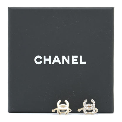 Chanel Metal Strass Lip Ring Set Gold 4 of 4