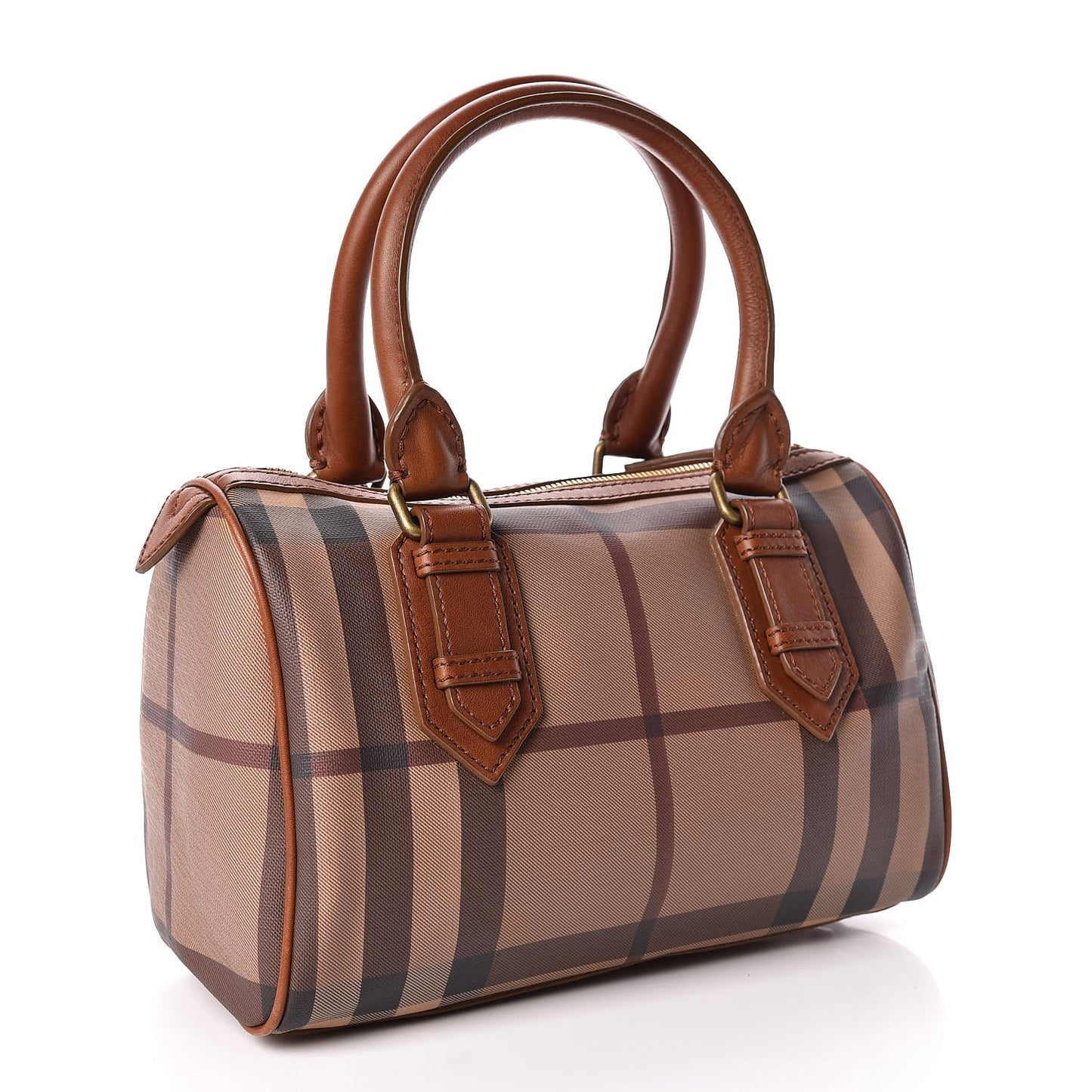 Smoked Check Small Chester Bowling Bag Brown