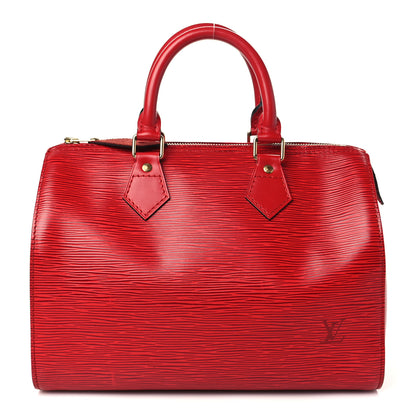 Louis Vuitton Epi Speedy 25 Castillan Red 1 of 6