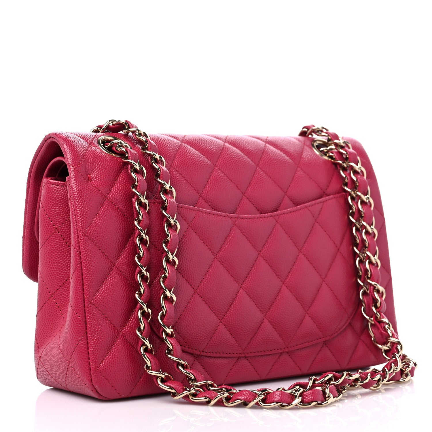 Chanel Caviar Quilted Small Double Flap Dark Pink 3 of 11