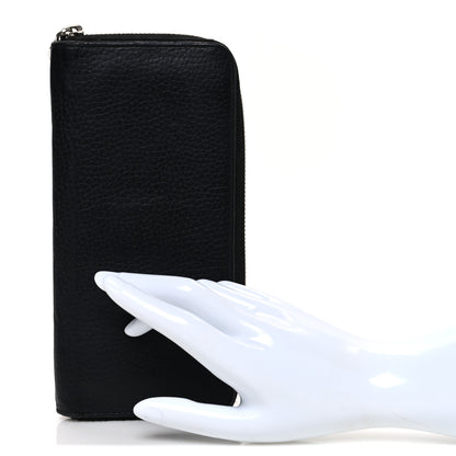 Louis Vuitton Taurillon Vertical Zippy Wallet Black 2 of 8