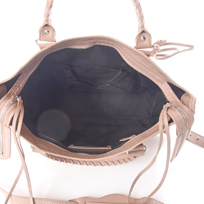 Balenciaga Agneau Classic Silver Hardware City Rose Des Sables 5 of 9