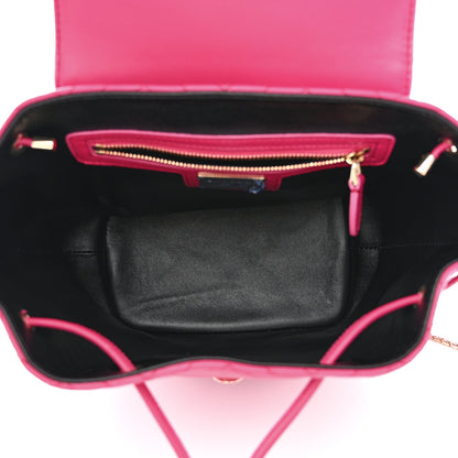Bulgari Calfskin Quilted Serpenti Forever Backpack Plum 5 of 10