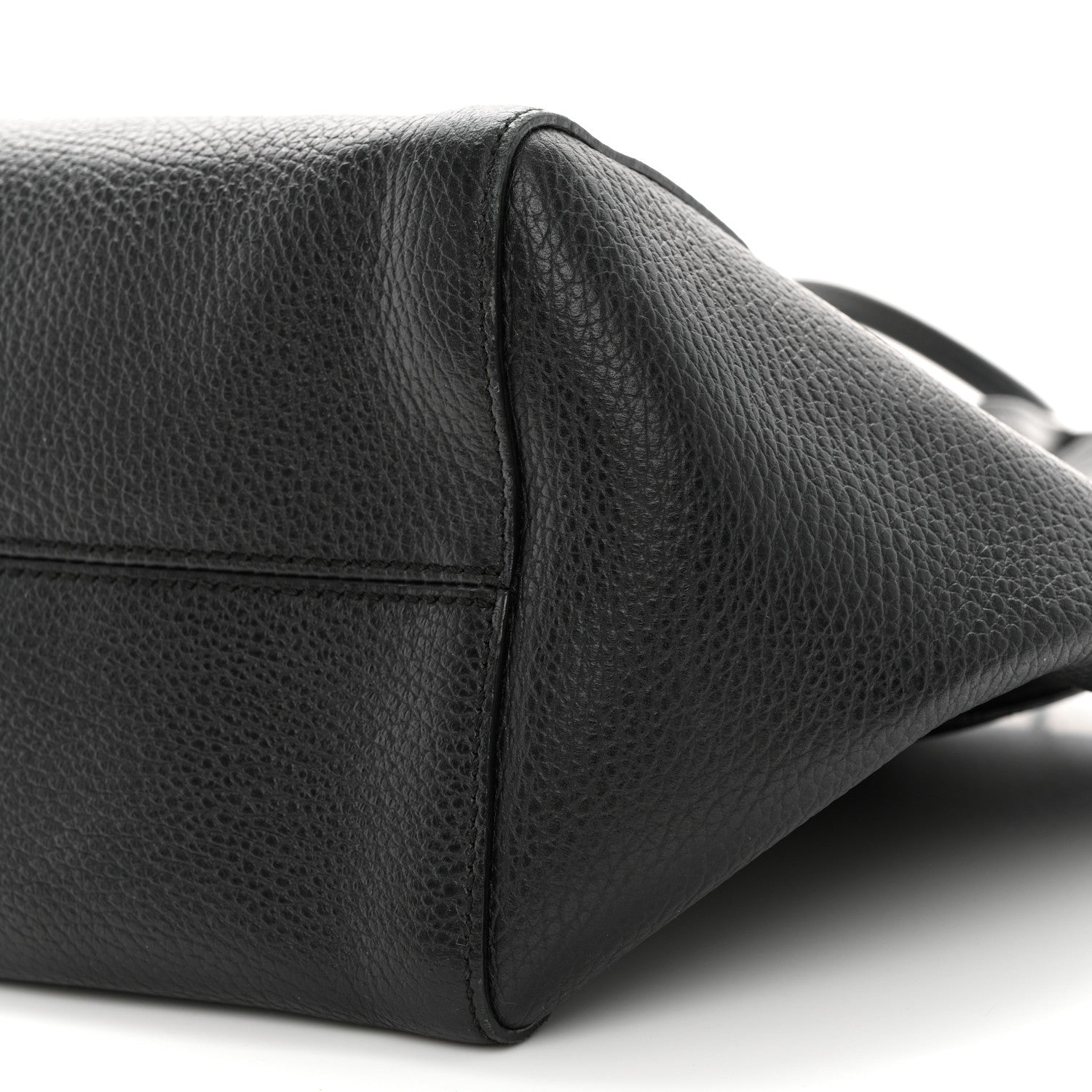 Gucci Pebbled Calfskin Small Swing Tote Black 9 of 10