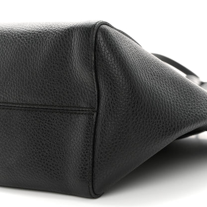 Gucci Pebbled Calfskin Small Swing Tote Black 9 of 10