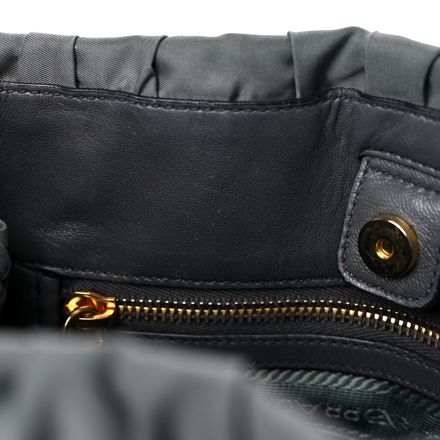 Prada Tessuto Nylon Gaufre Tote Fumo 11 of 26
