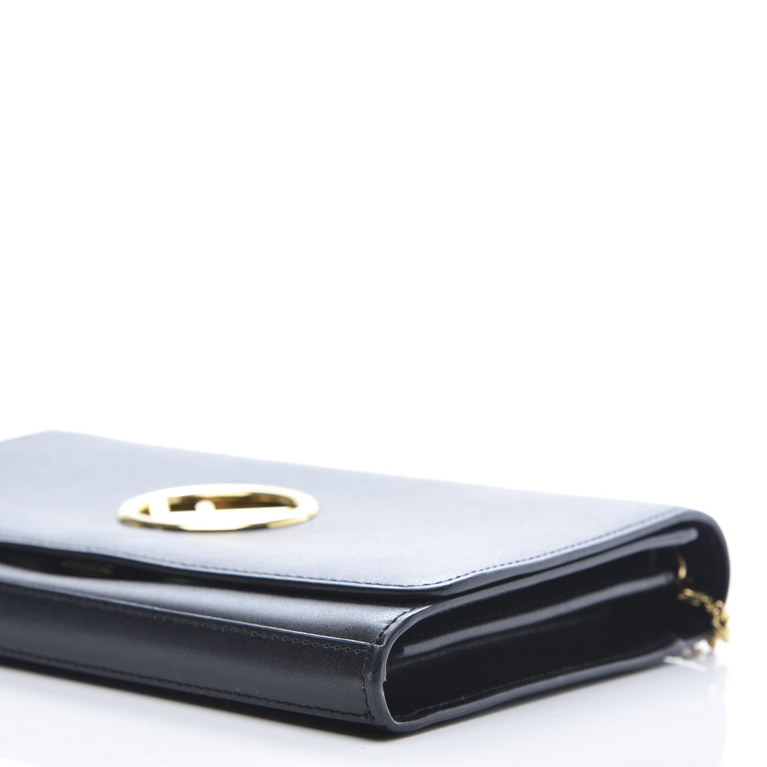 Fendi Vitello Liberty Lucido F is Fendi Wallet on Chain Black 7 of 11