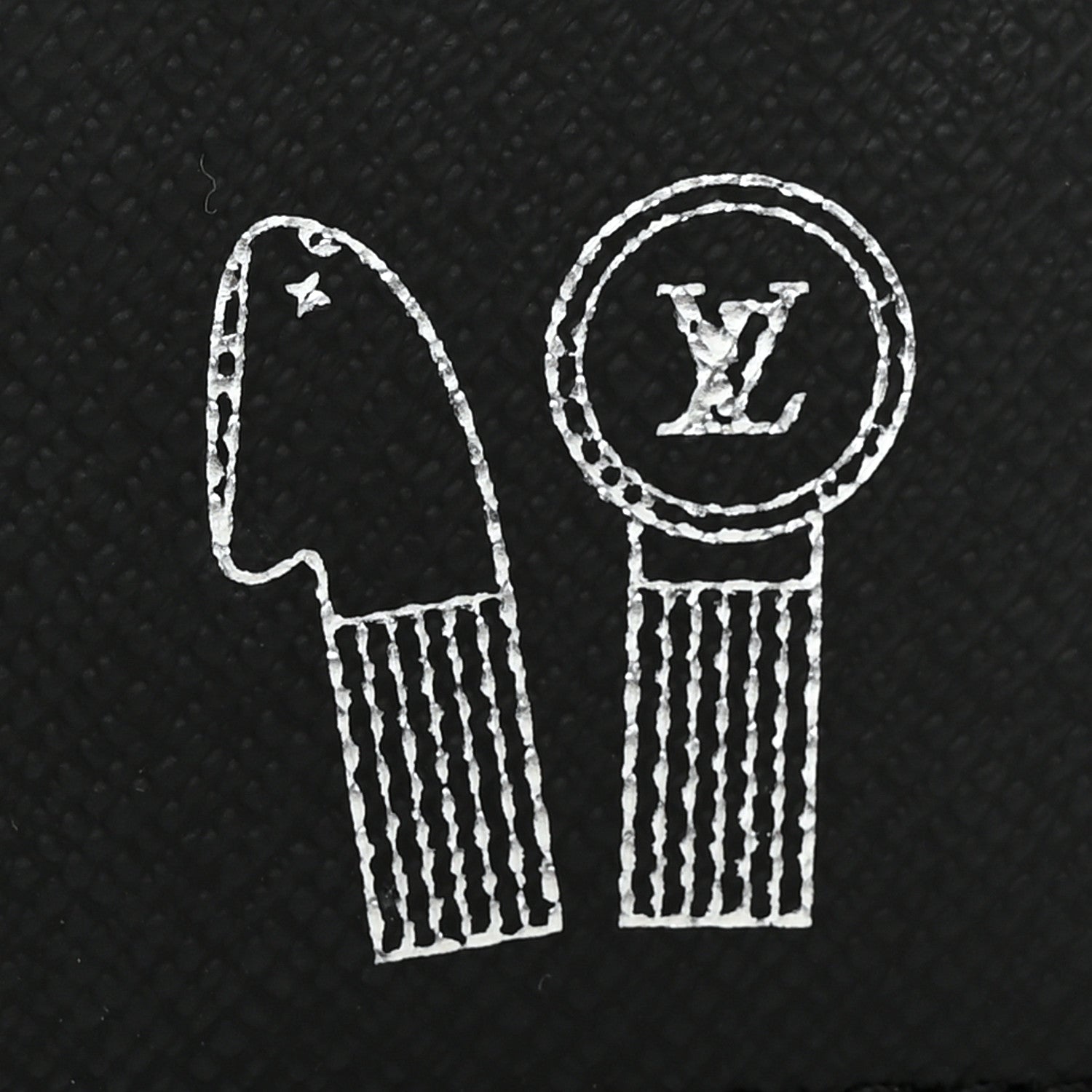 Louis Vuitton Monogram Iridescent Pocket Organizer NM Black 8 of 10