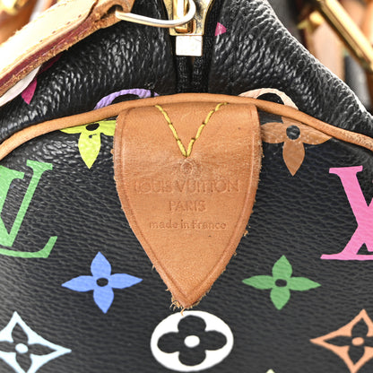 Louis Vuitton Monogram Multicolor Speedy 30 Black 6 of 9