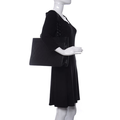 Chanel Caviar Quilted My Everything Large Shopping Tote Black 2 of 10