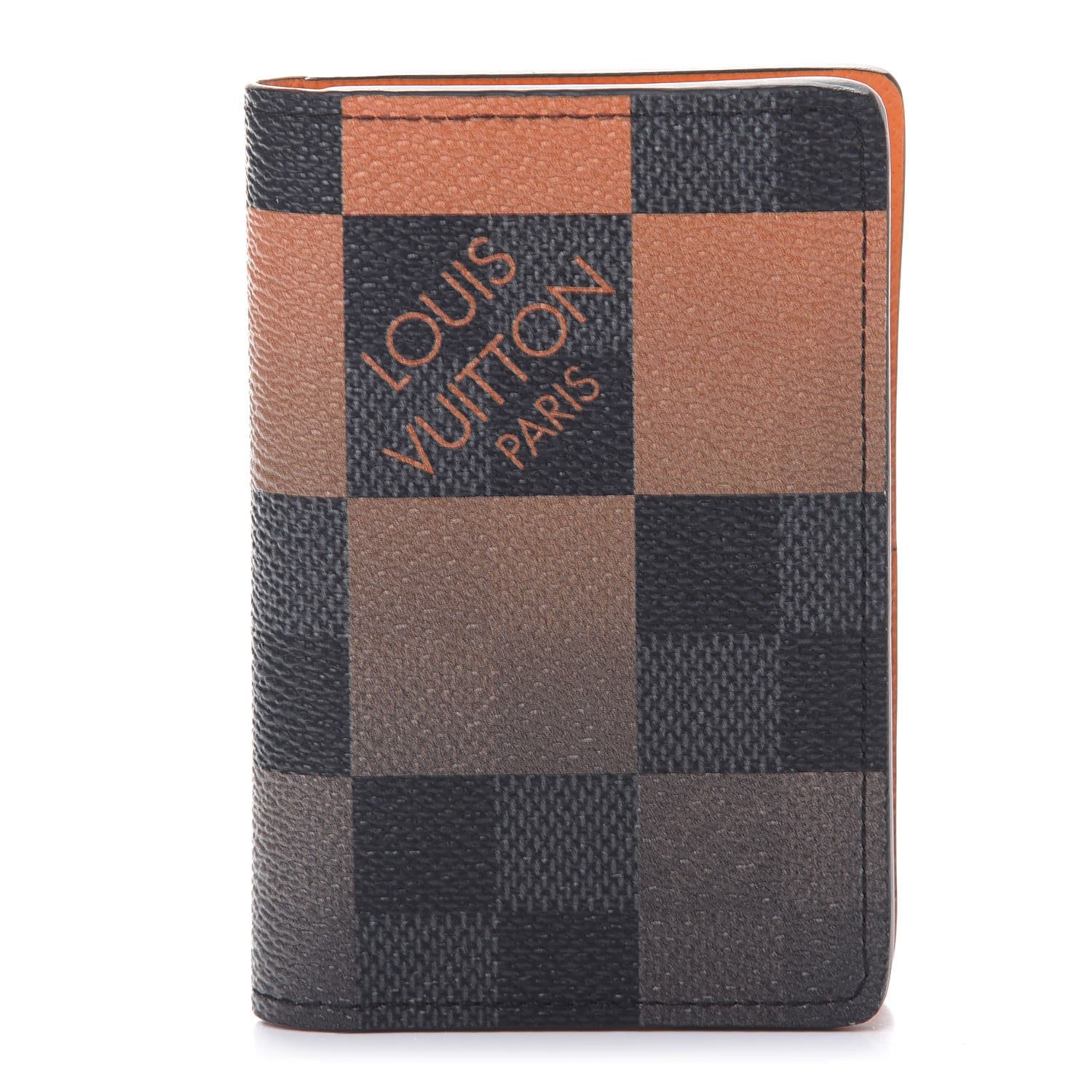 Louis Vuitton Damier Graphite Giant Pocket Organizer Orange 1 of 7