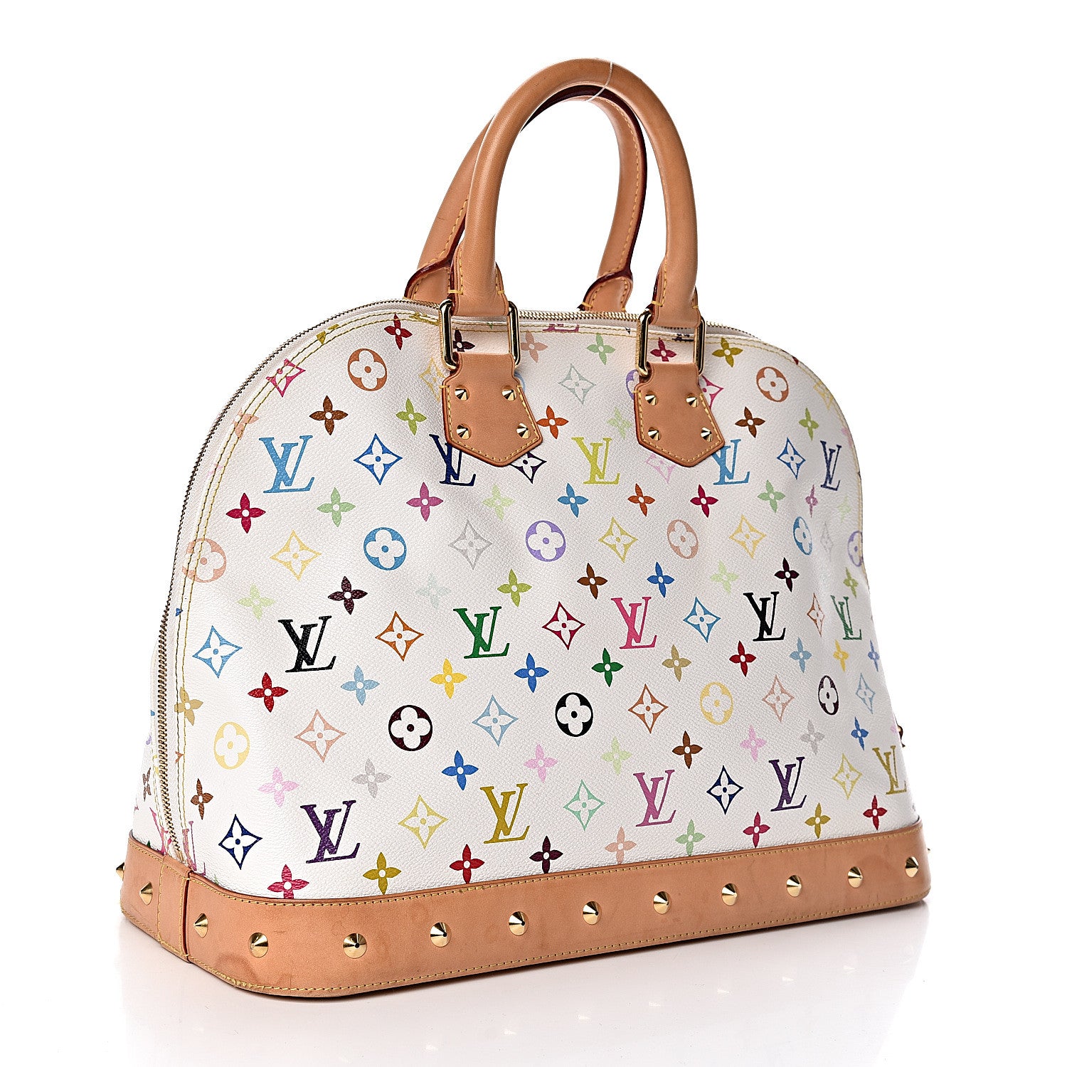 Louis Vuitton Monogram Multicolor Alma GM White 3 of 15