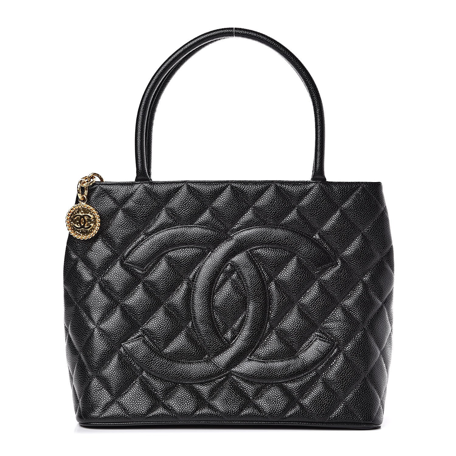 Chanel Caviar Quilted Medallion Tote Black 1 of 12