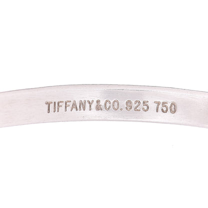 Tiffany Sterling Silver 18K Yellow Gold Hook Eye Bangle Bracelet 4 of 4