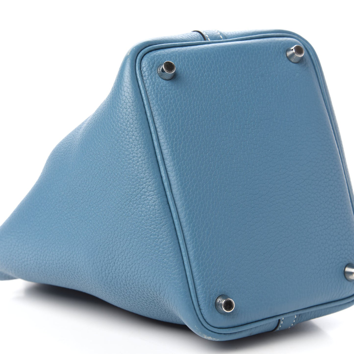 Taurillon Clemence Picotin Lock 18 PM Blue Jean