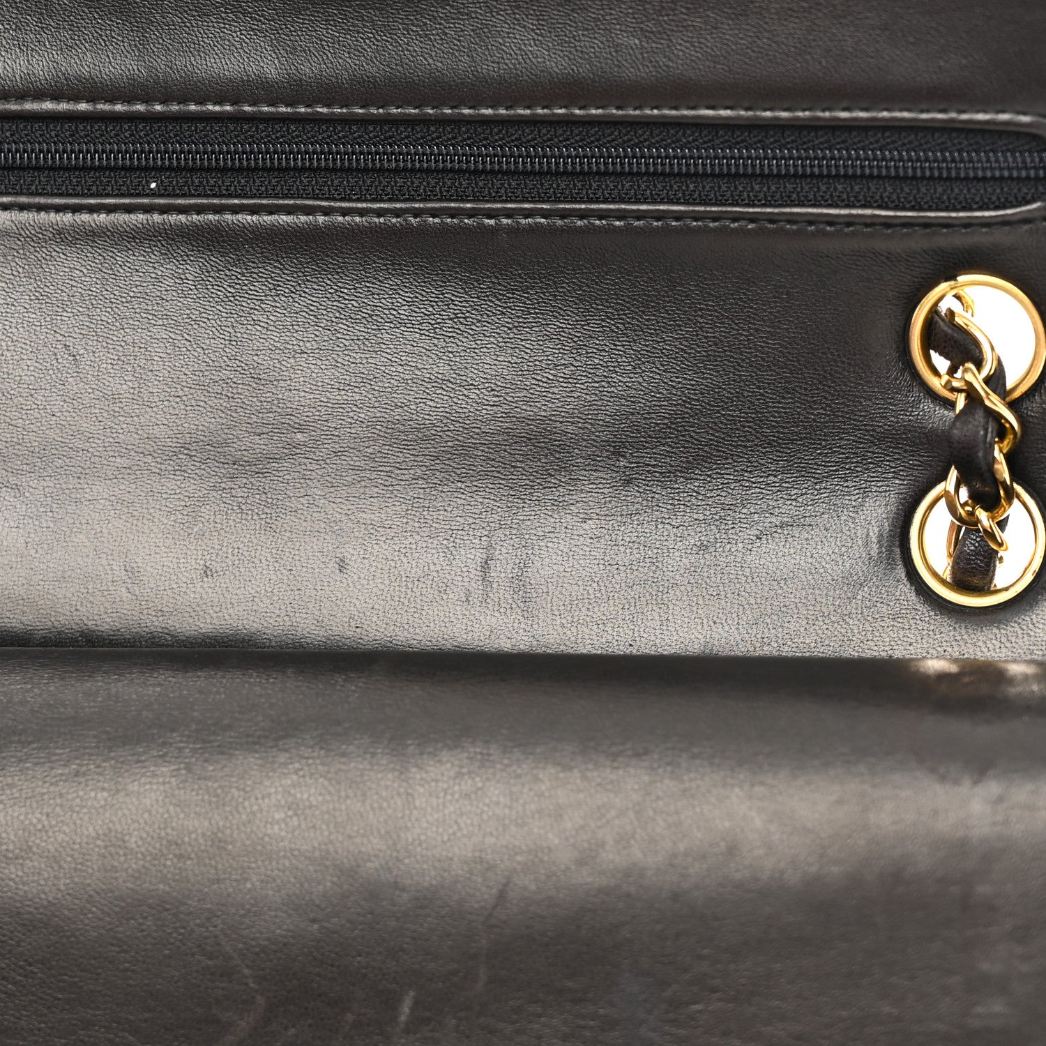 Chanel Lambskin Quilted Medium Double Flap Black 18 of 18