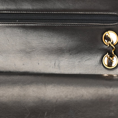 Chanel Lambskin Quilted Medium Double Flap Black 18 of 18