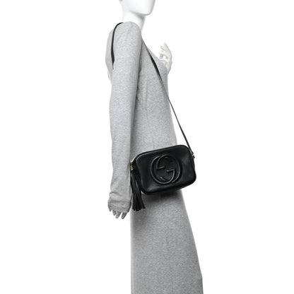 Gucci Pebbled Calfskin Small Soho Disco Bag Black 2 of 13