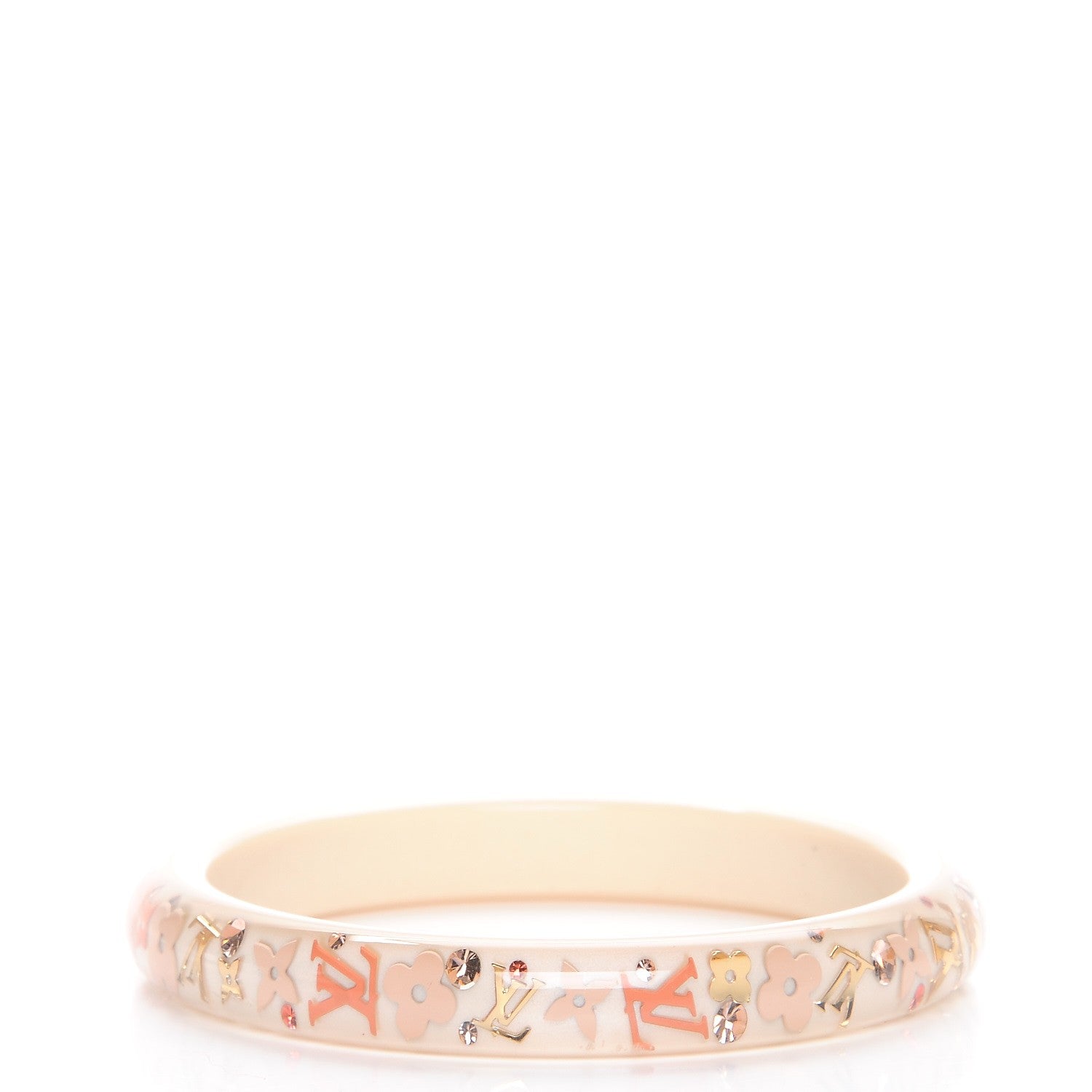 Louis Vuitton Resin Swarovski Inclusion Bracelet PM Medium Nacre 1 of 4