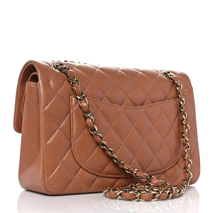 Chanel Lambskin Quilted Small Double Flap Brown 3 of 10