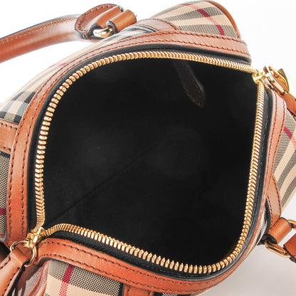 Burberry Horseferry Check Small Alchester Bowling Bag Honey Tan 5 of 10