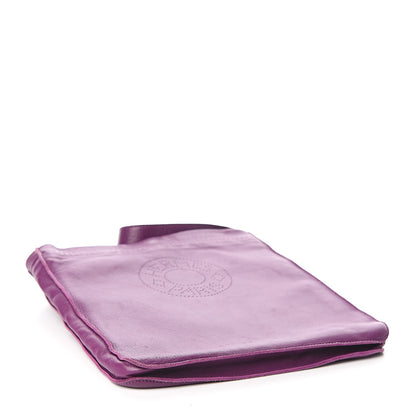 Hermes Lambskin Clou De Selle Pouch Violet 4 of 10