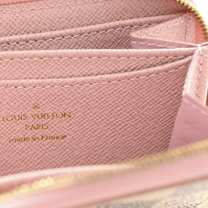 Louis Vuitton Damier Azur Zippy Coin Purse Rose Ballerine 6 of 8