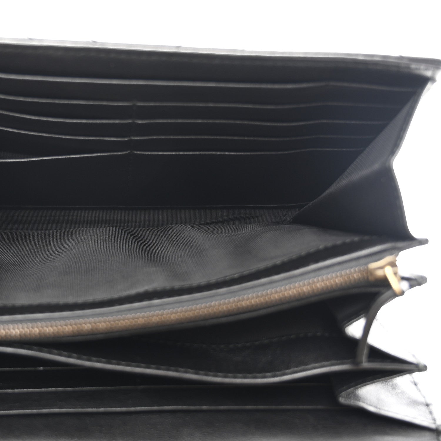 Gucci Calfskin Matelasse GG Marmont Chain Wallet Black 5 of 10