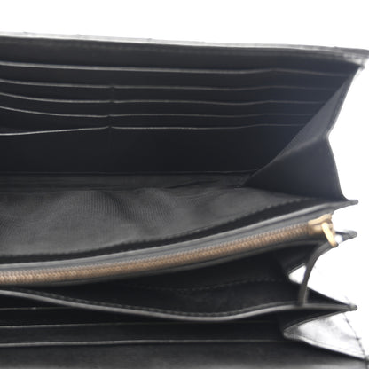 Gucci Calfskin Matelasse GG Marmont Chain Wallet Black 5 of 10
