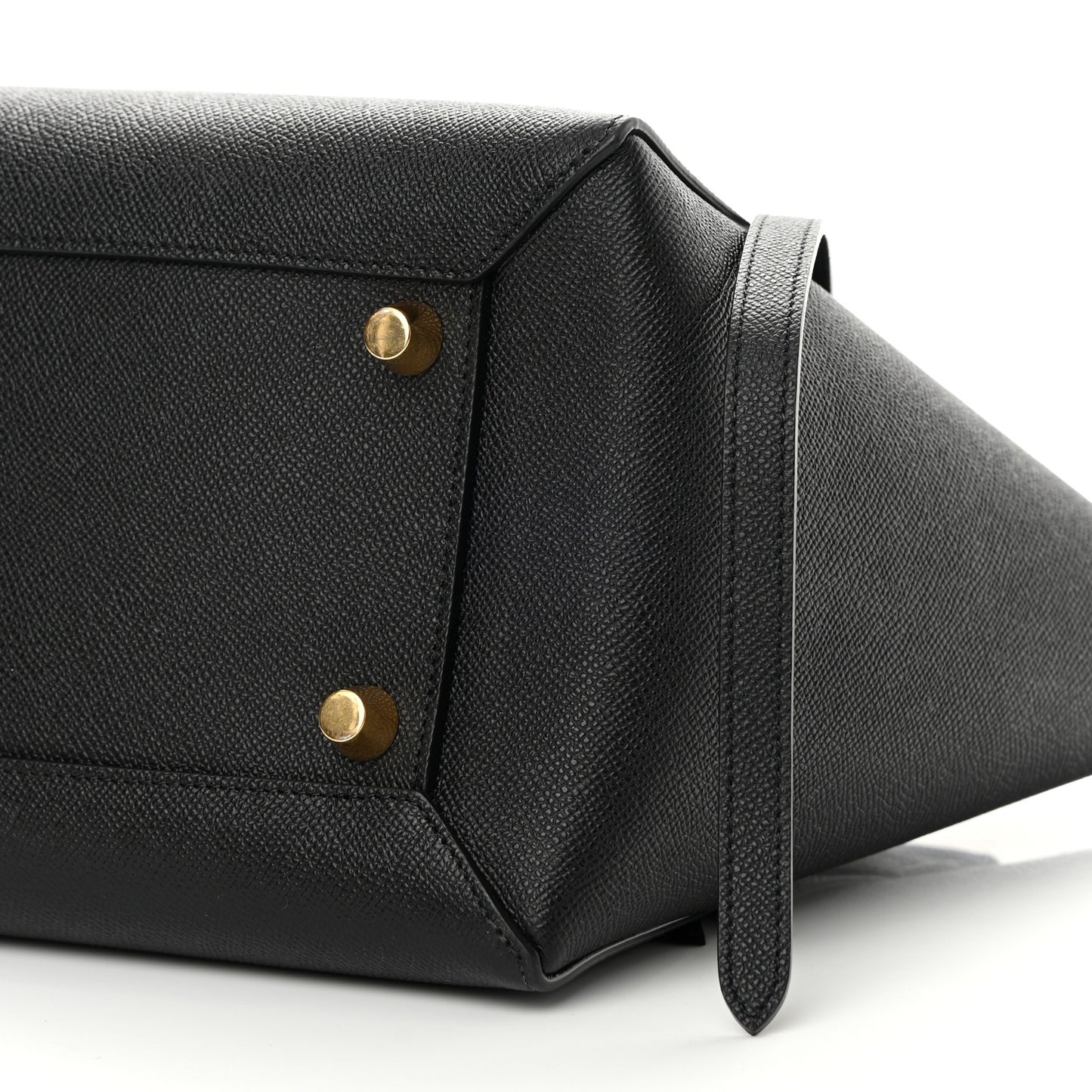 Grained Calfskin Mini Belt Bag Black