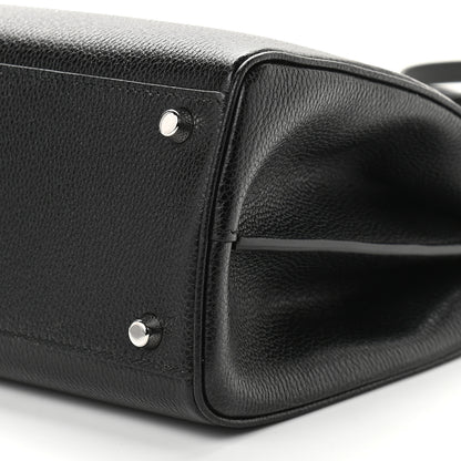 Gucci Grainy Calfskin Small Zumi Top Handle Bag Black 9 of 10