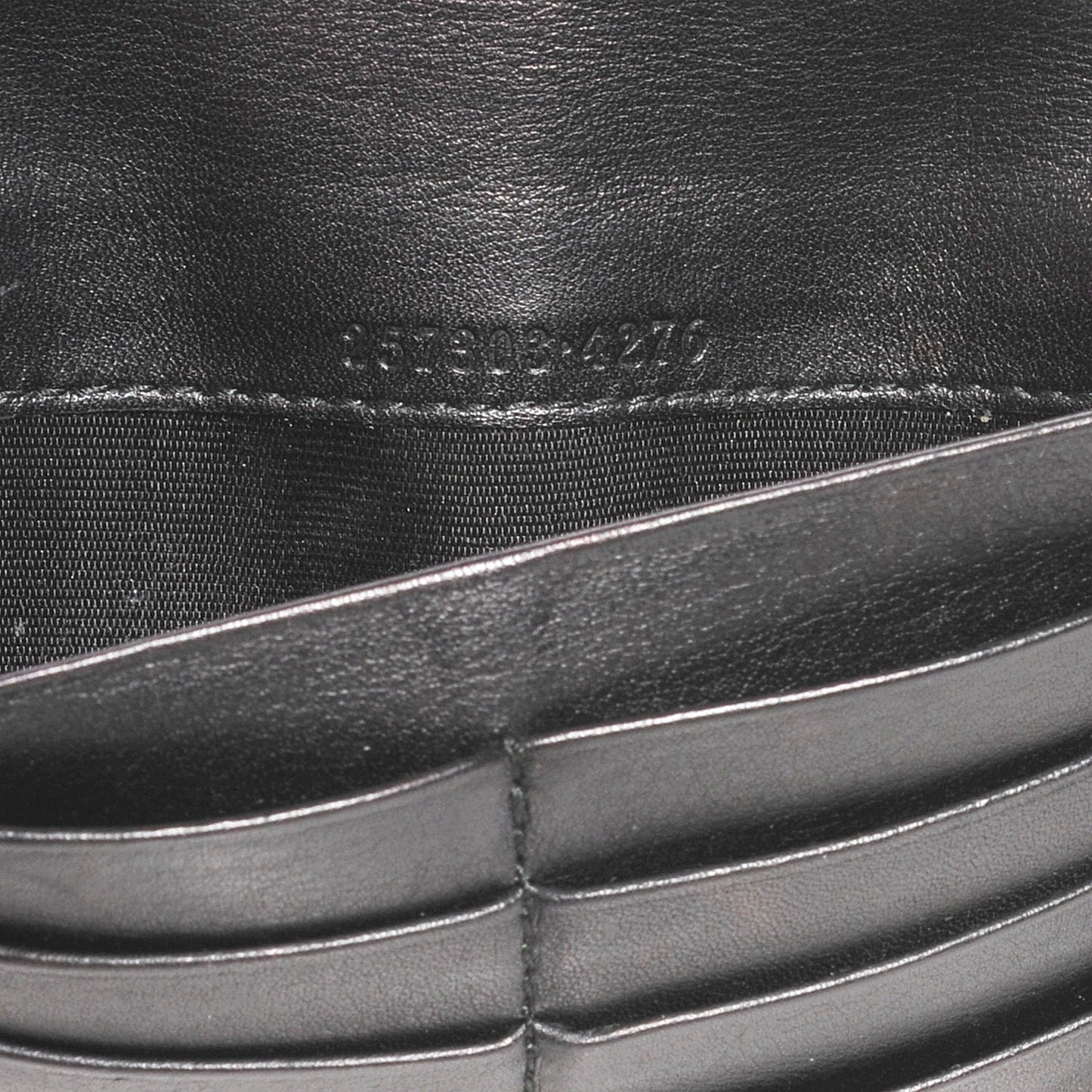 Guccissima Continental Flap Wallet Black