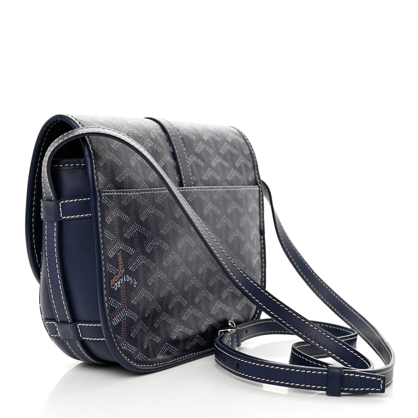 Goyardine Belvedere II PM Messenger Bag Navy