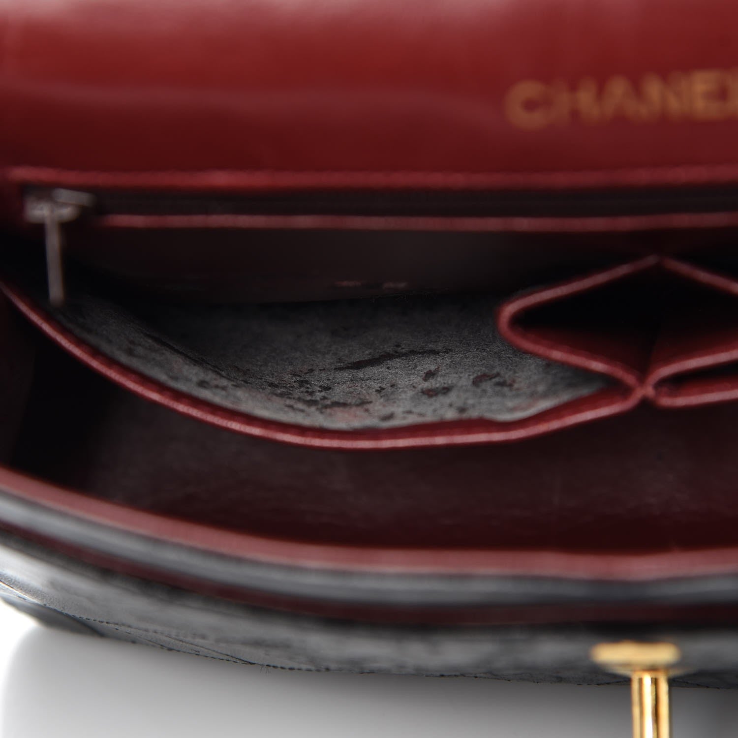 Chanel Lambskin Quilted Medium Double Flap Black 10 of 19