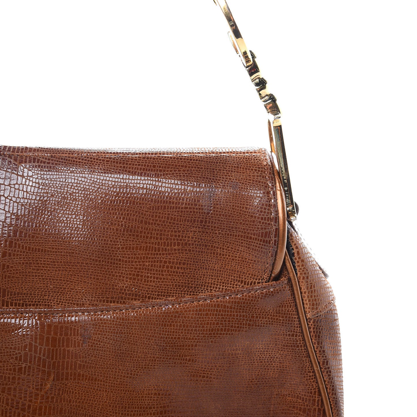 Lizard Saddle Bag Brown