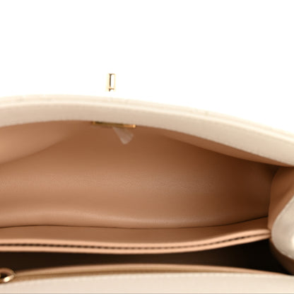 Chanel Caviar Quilted Mini Coco Handle Flap White 5 of 12