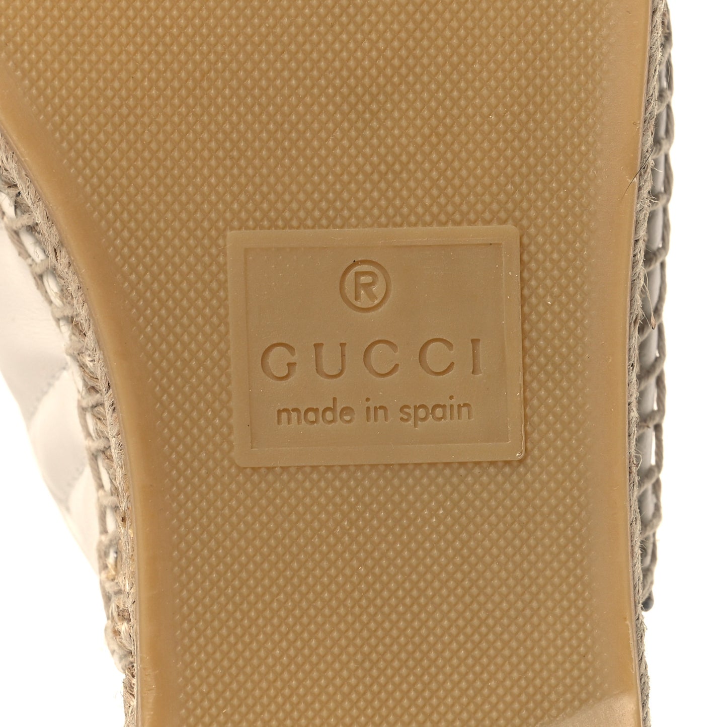 Nappa Matelasse GG Marmont Espadrille Slippers 39 Great White