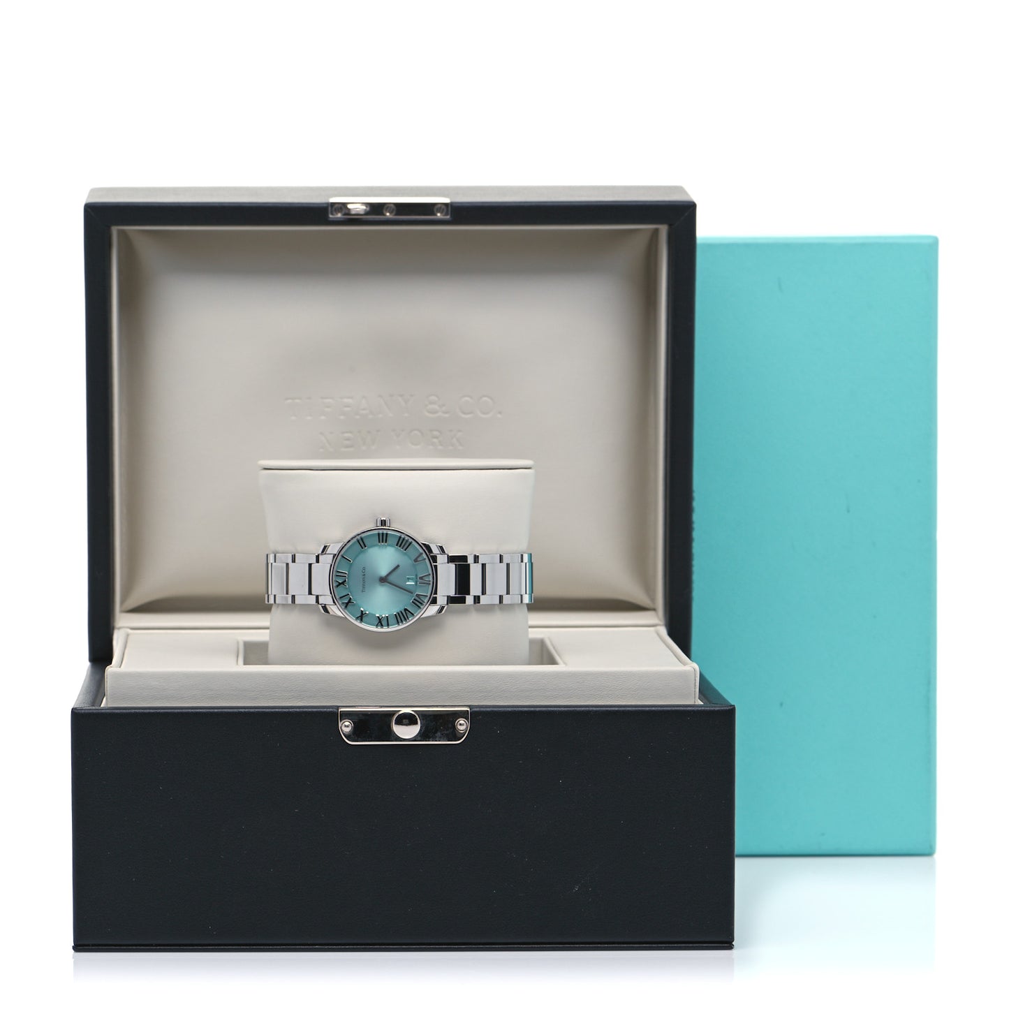 Stainless Steel 29mm Atlas 2-Hand Quartz Watch Tiffany Blue
