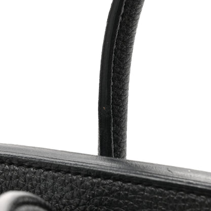 Hermes Taurillon Clemence Birkin 40 Black 12 of 14